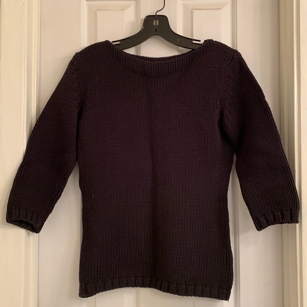 Cotton knit sweater
